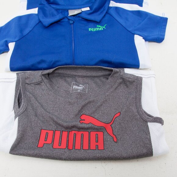 PUMA Baby Boy 2-Pieces– Size 18 Months – Navy Romper & Gray Tank Top - Picture 4 of 4